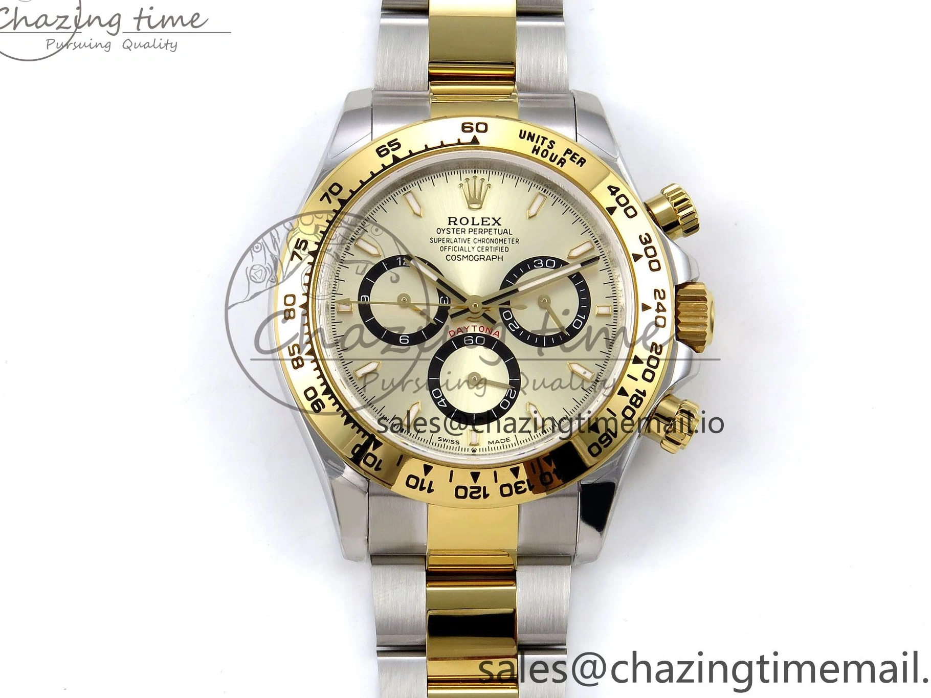 YG Daytona QF SS 1:1 Braclet YG V5 on Dial Best SH4131 126503 Edition 0428